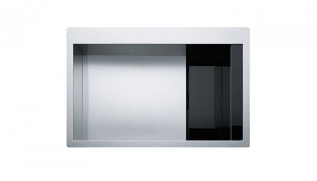 Мойка Crystal CLV 210,  черное стекло, выпуск 3,5'', вентиль-автомат